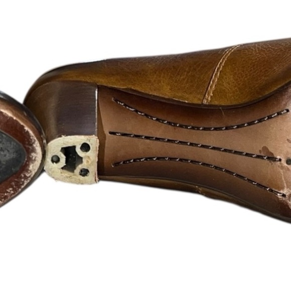 Frye Brown Leather Heeled Mid-Calf Boots – Size 7M (Original Box Included) - Picture 7 of 7